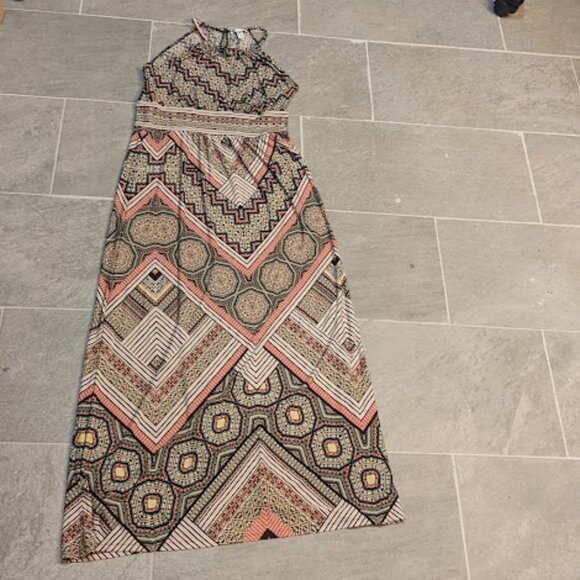 "London Times" Multicolor Maxi Dress Size 12 - Picture 2 of 10